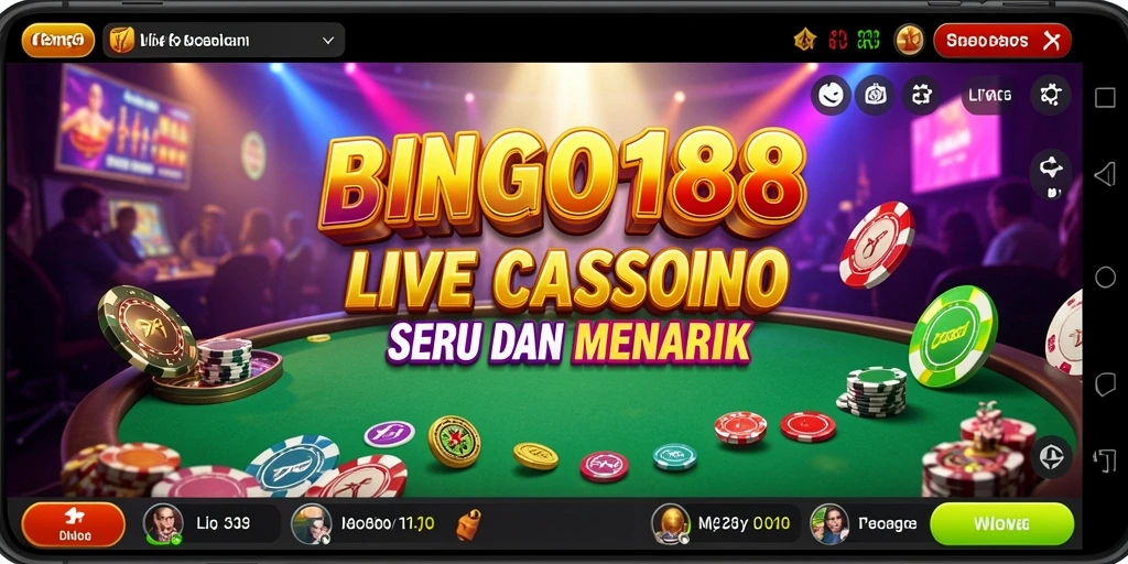 Tampilan permainan Live Casino yang seru dan interaktif di BINGO188.