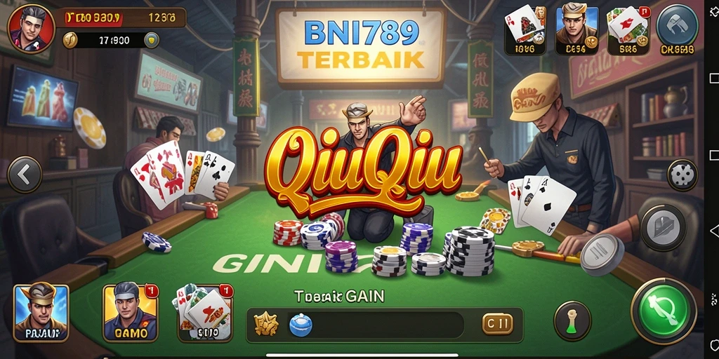Tampilan gameplay QiuQiu yang mendebarkan dan menarik.