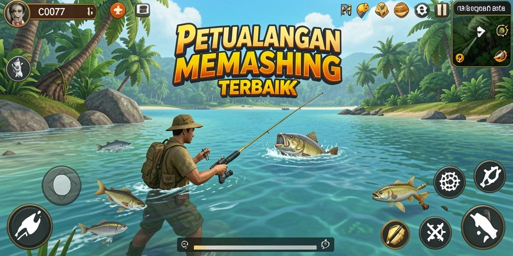 Screenshot gameplay C0077 yang menarik dengan pengalaman memancing luar biasa.