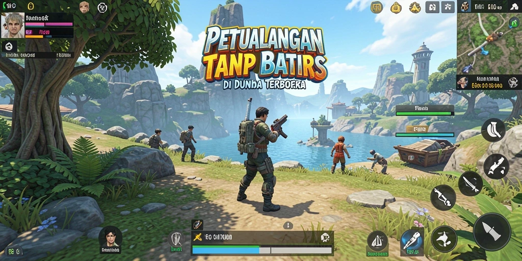 Screenshot gameplay FW66 menunjukkan eksplorasi dunia terbuka yang memukau.