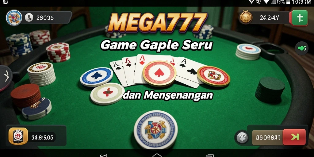 Gameplay seru MEGA777 dengan teman-teman di Gaple.