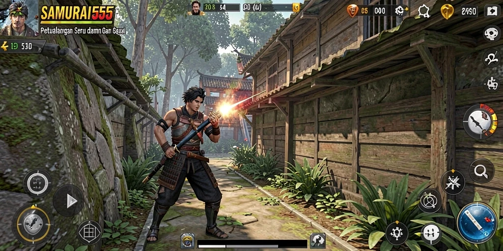 Tampilan gameplay menarik dari SAMURAI555 yang seru.