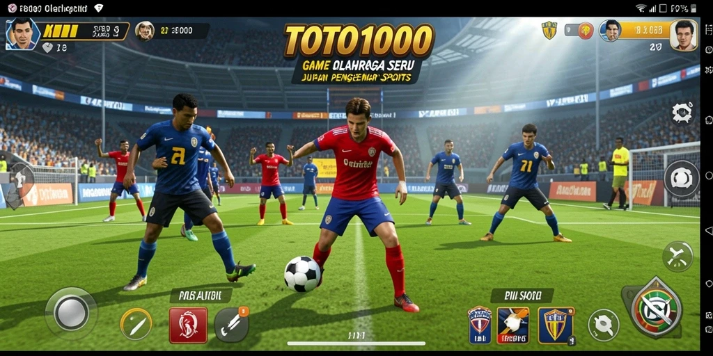 Tampilan gameplay menarik di TOTO1000 dengan aksi olahraga penuh semangat.