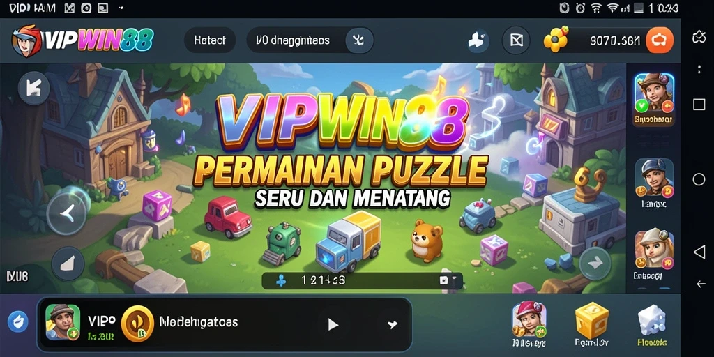 Screenshot utama menunjukkan gameplay seru di VIPWIN88.
