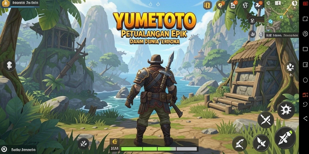 Gameplay YUMETOTO menampilkan petualangan di dunia terbuka yang menakjubkan.